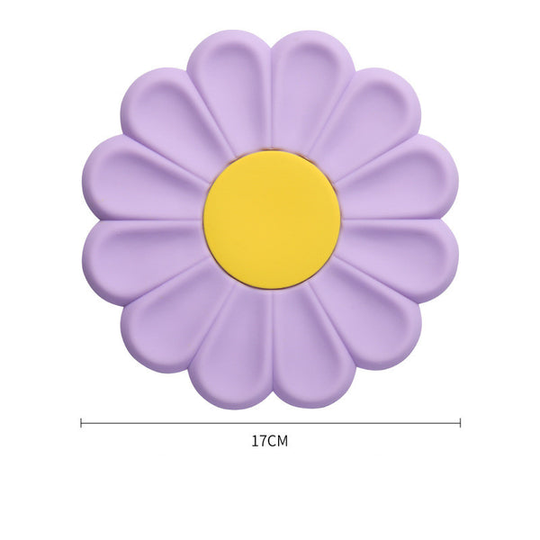 New Daisy Flower Insulation Simple Cute Silicone Placemat Kitchen Tools Home Decor