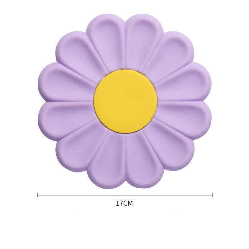 New Daisy Flower Insulation Simple Cute Silicone Placemat Kitchen Tools Home Decor
